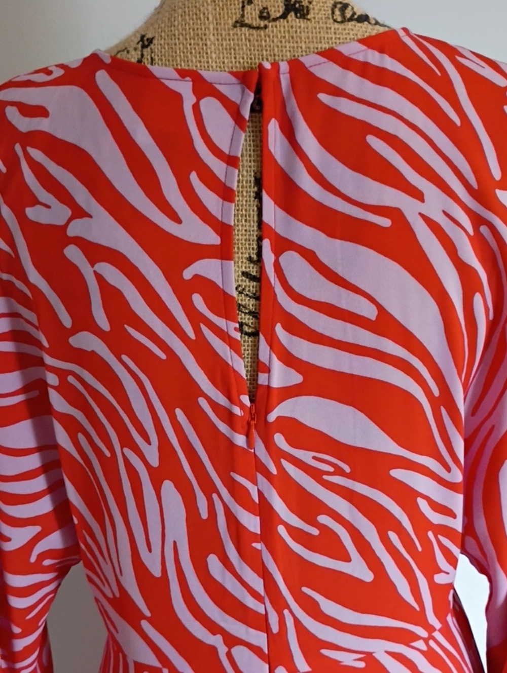 CAbi Pink and Red Zebra-Print Maxi Dress - Picture 5 of 6